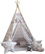 BabyTýpka Zigzag pink gray - Tent for Children