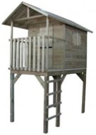 Children&#39; s wooden playhouse with a ladder Viewpoint - Children's Playhouse