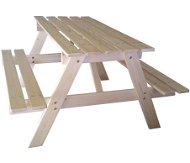 Children&#39; s wooden set PIKNIK natural - Kids' Table