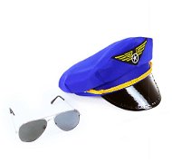 Rappa Set of Pilot Caps with Goggles - Costume Accessory