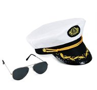 Rappa Készlet - Kapitány sapka szemüveggel - Jelmez kiegészítő
