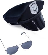 Rappa Set of Police Caps with Glasses - Costume Accessory