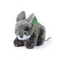 Plyšák Rappa plyšový králík tmavě šedý 17 cm Eco-friendly - Plyšák