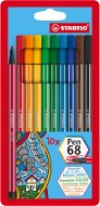 STABILO Pen 68 10 pcs Plastic Case - Felt Tip Pens