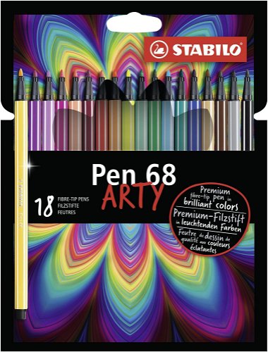 STABILO PEN 68 PREMIUM FIBRE-TIP PENS (10 Pack) BRILLIANT COLORS
