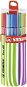 STABILO Pen 68 20 pcs Twin Pack Pink/Green - Felt Tip Pens