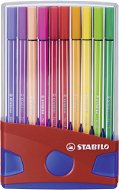 STABILO Pen 68 ColorParade - 20 Stück - blau/rot - Filzstifte