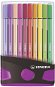 STABILO Pen 68 20pcs ColorParade anthracite / pink - Felt Tip Pens