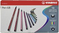 STABILO Pen 68 10 pcs Metal Case - Felt Tip Pens