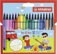 STABILO Pen 68 Mini, 18 ks, kartónové puzdro - Fixky