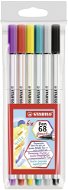 STABILO Pen 68 Brush 6 pcs Case - Felt Tip Pens