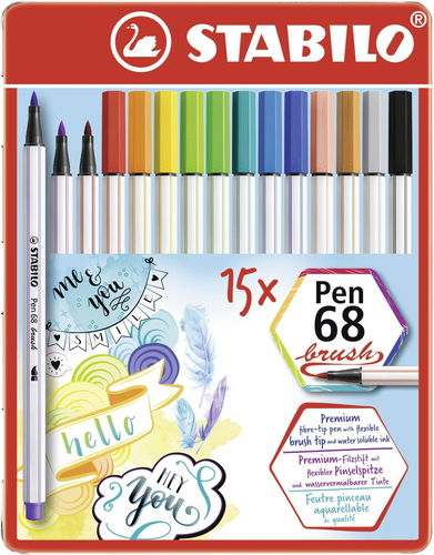 Pen 68 Felt-tip 15 pcs