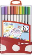 STABILO Pen 68 brush, 20 ks ColorParade - Fixky