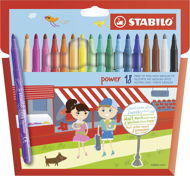 STABILO power Etui 18 Farben - Filzstifte