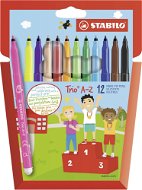 STABILO Trio AZ 12 pcs Case - Felt Tip Pens