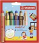 STABILO Woody 3 in 1 6 pcs Case with Sharpener - Coloured Pencils
