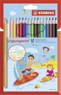 STABILOaquacolour 18 pcs Cardboard Case - Coloured Pencils