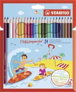 STABILO Aquacolor 24 Stück in der Pappverpackung - Buntstifte