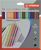 STABILOaquacolor 24 ks kartónové puzdro Premium - Pastelky