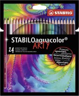 STABILOaquacolor 24 ks kartónové puzdro „ARTY“ - Pastelky