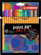 STABILO point 88, 18 ks, puzdro, „ARTY" - Linery