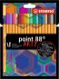 STABILO point 88, 18 ks, puzdro, „ARTY" - Linery