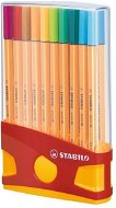 STABILO point 88 ColorParade pouzdro červená/oranžová 20 barev - Liner
