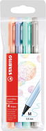 STABILO Point Max 4 pcs Case Pastel Colour - Fineliner Pens