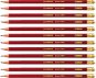 Ceruzka STABILO Swano, červená ceruzka s gumou, 12 ks - Tužka