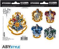 ABYstyle - Harry Potter - Matricák - 16x11 cm/ 2 lap - Hogwarts Houses - Matrica gyerekeknek