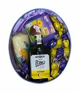 Easter Gift Box Oval with Fernet, Candle and Goodies 26.5cm - Gift Box