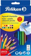 Pelikan vízfesték, lakkozott, 12 szín - Színes ceruza