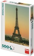 Dino Eiffelturm in der Abenddämmerung 500 Puzzle - Puzzle
