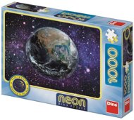 Dino Planéta Zem 1000 neon puzzle - Puzzle