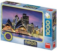 Dino opera v sydney 1000 neon puzzle  - Puzzle