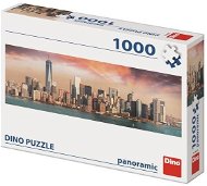 Dino Manhattan za súmraku 1000 panoramic puzzle - Puzzle
