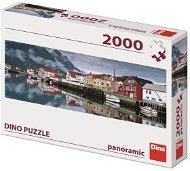 Dino fishing village 2000 panoramic - Jigsaw