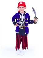 Rappa Kinderkostüm - Blauer Pirat mit Halstuch (S) - Kostüm