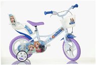 Dino Bikes Children's 12" Bike with a Seat for a Doll and a Basket Frozen 2 - Children's Bike