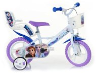 Dino Bikes Detský 12" bicykel so sedačkou pre bábiku a košíkom Frozen 2 - Detský bicykel
