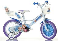 Dino Bikes Children's Bike with a Seat for a Doll and a Basket Frozen 2 - Children's Bike