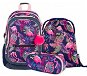 BAAGL Set 3 Flamingo: Backpack, Pencil Case, Bag - School Set