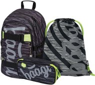 BAAGL Set 3 Skate Grey: hátizsák, tolltartó, tornazsák - Iskolai felszerelés