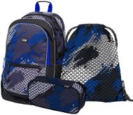 BAAGL Set 3 Core Paintball: Backpack, Pencil Case, Bag - School Set