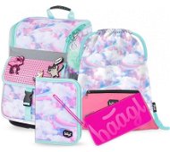 BAAGL Set 4 Zippy Rainbow: briefcase, pencil case, pouch, silicone case - School Set