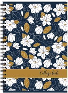 Stil College Block A4 Dotted WHITE FLOWER - Notepad