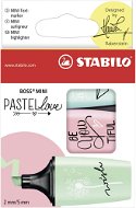 STABILO BOSS MINI Pastel 3 pcs Case (Turquoise, Pink, Green) - Highlighter