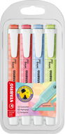 STABILO Swing Cool Pastel - 4 Stück Packung - neue Farben - Textmarker