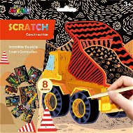 Scratch Pictures Scratch-off pictures 8 pcs - excavator - Vyškrabávací obrázky