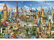 Puzzle Wonders of Europe 2000 pieces - Jigsaw